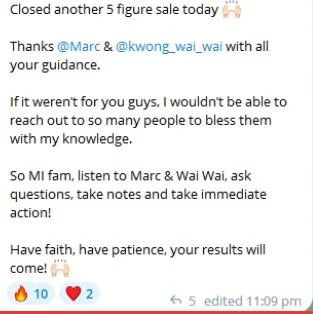 Another 5-figure sale closed